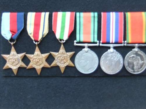WW11 Medal Group Natal Mounted Rifles Casualty in Italy
