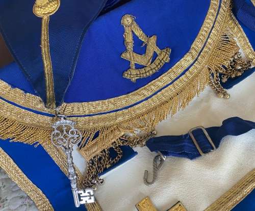 Masonic items with suitcase