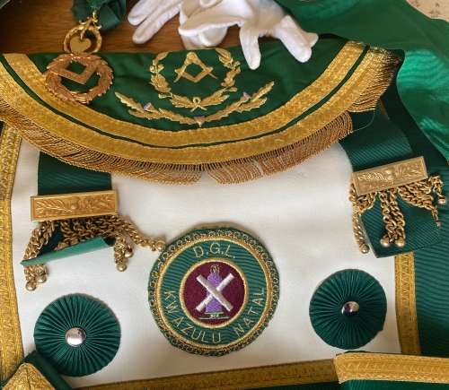 Masonic items and suitcase District Grand Lodge