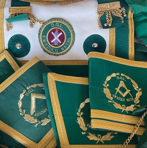 Masonic items and suitcase District Grand Lodge