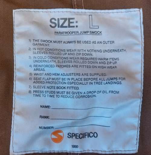 SADF Paratrooper Jump Smock (1990)