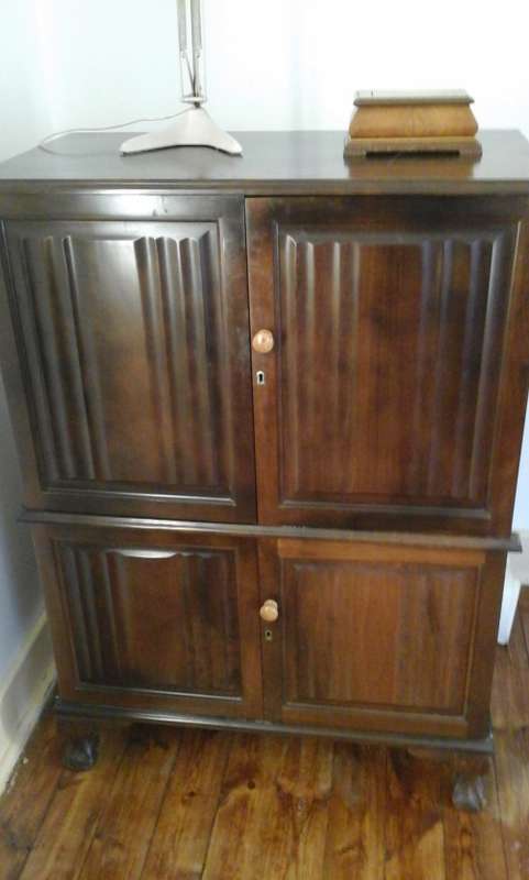 Ball and claw Imbuia cabinet