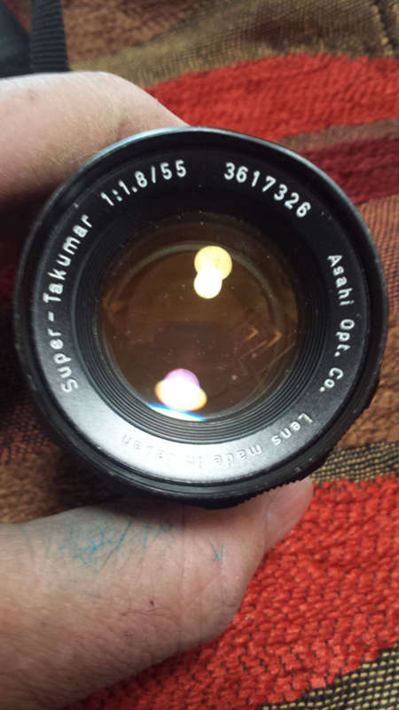 Pentax Super Takumar lens 55mm 1.8