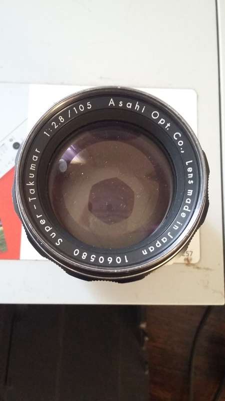 Asahi Super Takumar 105mm F2.8 lens in good condition M42 mount