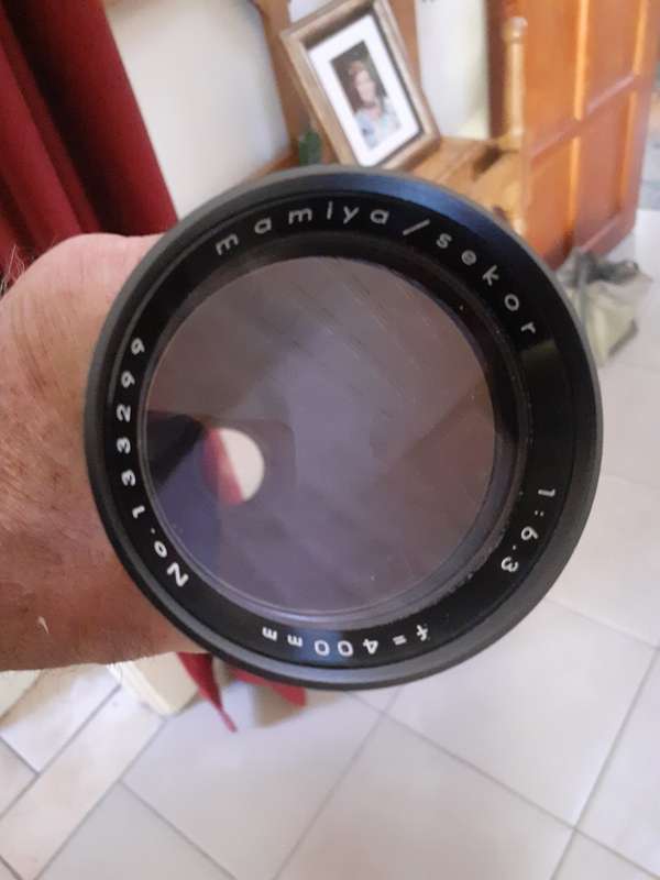 Mamiya Sekor F6.3 400 mm m42 lens