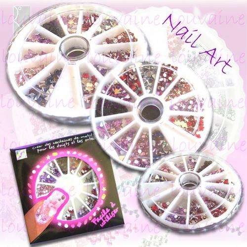 Mix Nail Art Rhinestones Wheel
