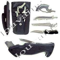 Multi Blade Interchangeable Hunter's Knife Kit