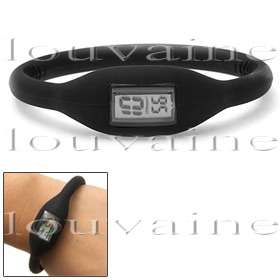 Sports Slim Digital Watch Black
