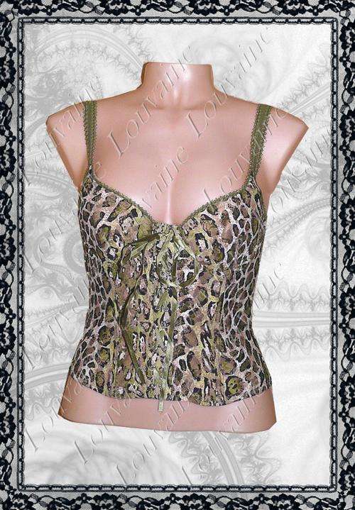 Wild Animal Print Corset (Green)