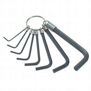 8 Piece Metric Short Arm Allen Key Set