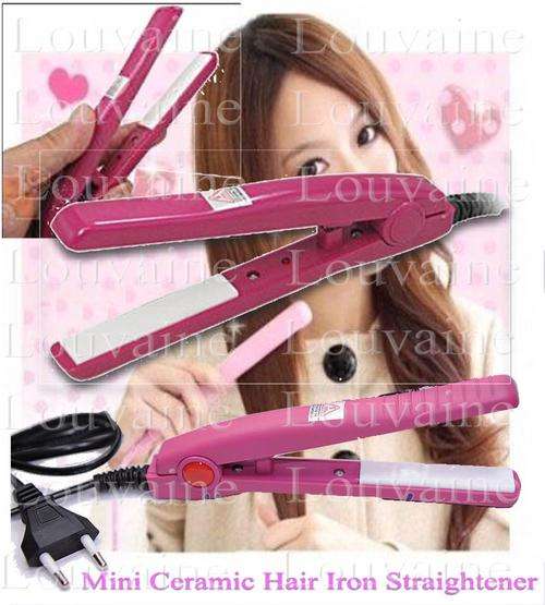 Mini Ceramic Hair Iron Straightener