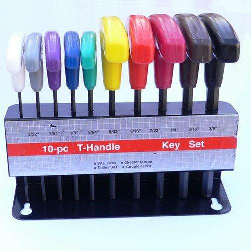 10 Piece T-handle Allen key Set
