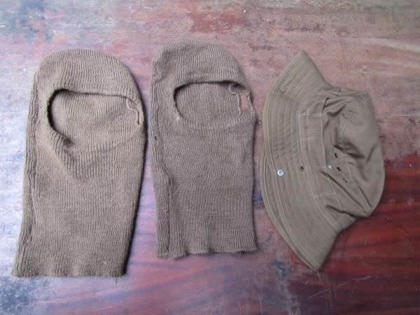 Nutria balacalavas and bush hat
