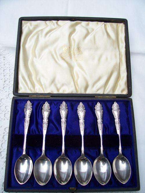 Stunning * Boxed * Tea Spoons * EPNS