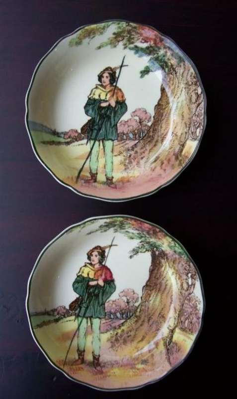 Royal Doulton ~ Under the Greenwood Tree ~ Pair of small Bowls D6341