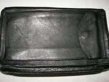 Real LEATHER Gentleman's/Ladies/Unisex handbag/Passport and Wallet carrier in one