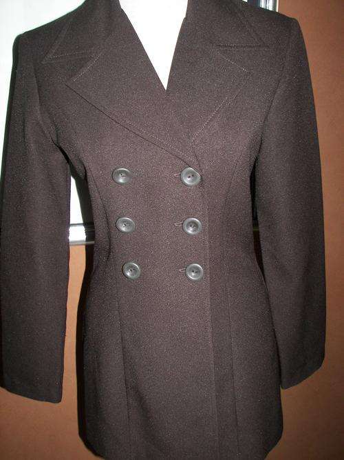 SALE-VINTAGE POLYESTER/CRIMP JACKET AND PANTS SUIT TRUWORTHS SIZE 32