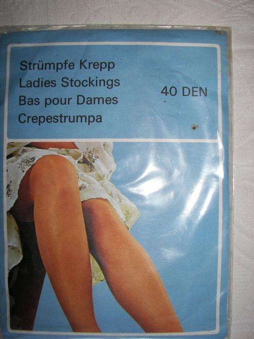 VINTAGE FINE STOCKINGS MADE IN GERMANY ORIGINAL PACKAGING SIZE LARGE