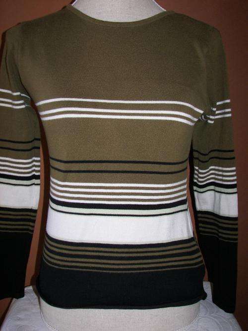 VINTAGE COTTON KNIT STRIPED JERSEY SIZE 32(TOI DU MONDE)