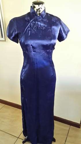 PURE SILK CHINESE DRESS WIRTH FROGLOOPS SIZE 34