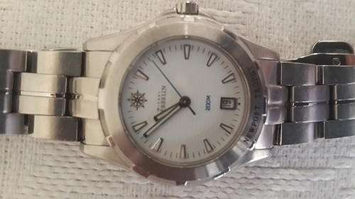 MICHEL HERBELIN COLLECTABLE "NEWPORT TROPHY"STAINLESS UNISEX WATCH 200M( MINT CONDITION)HEAVY/CHUNKY