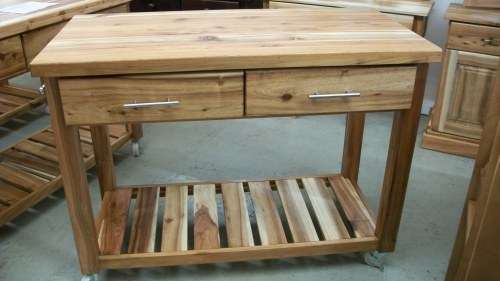 Kitchen Island 1.4m Made From Blackwood