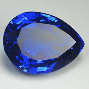 11.65ct Sapphire - Cornflower Blue - Pear - Diffused - IF 16.04x12.14x7.63mm