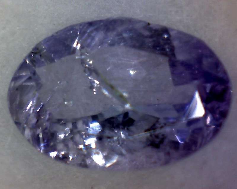 0.7ct 6.96x4.9x2.82mm Oval 100% Natural faceted Tanzanite - Photo of actual gem