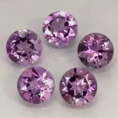 (0.097 CT) NATURAL MINED, PURPLE, ROUND, AMETHYST