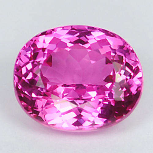 4.05ct Sapphire - Pink - Oval - Heated Possible Diffusion - Africa - VVS 9.5x7.5x5.7mm