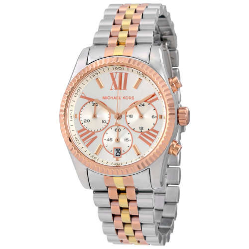 MICHAEL KORS Lexington Chronograph Tri-Tone Ladies Watch MK5735