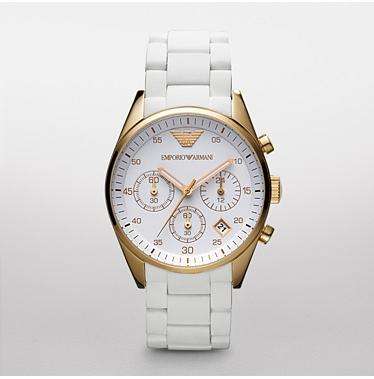** R5299.99** BEST SELLER!! Ladies Emporio Armani Chrono Sportivo AR5920 - White with Rose Gold
