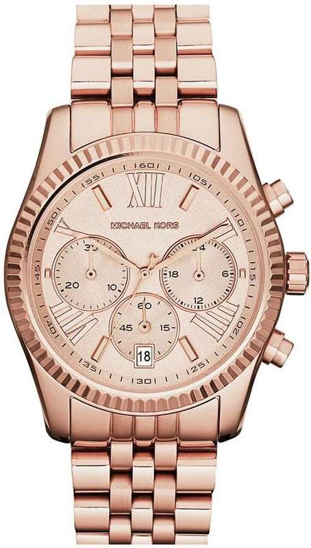 Michael Kors MK5569 - Lexington Chronograph Watch Rose Gold