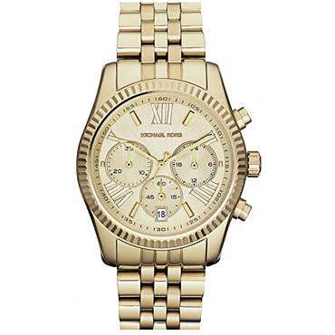 MICHAEL KORS Lexington Chrono Gold-Tone Stainless Steel Ladies Watch MK5556
