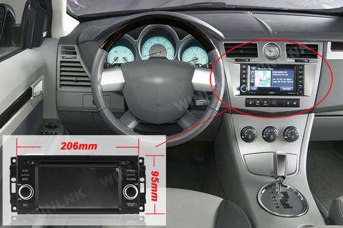 6.1 Inch TFT Screen Car Radio with GPS for Chrysler Sebring/ Dodge/Jeep + FREE MAPS!!!