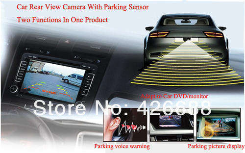 2 in 1 Car Reverse Parking Camera + Park Distance Control System