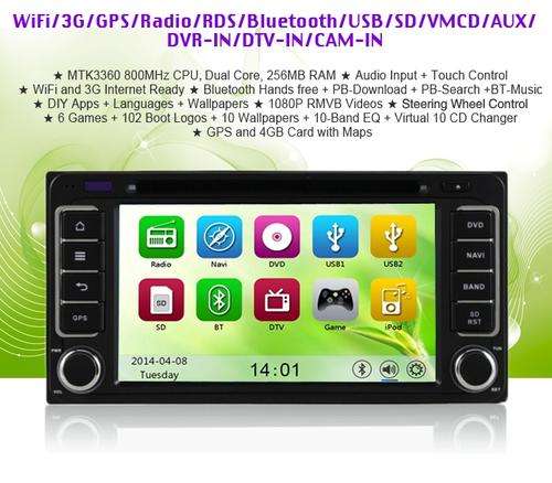 TOYOTA HILUX / FORTUNER / RUNX - DVD GPS + FREE MAPS!!!