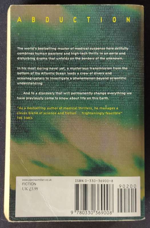 Abduction Book by Robin Cook