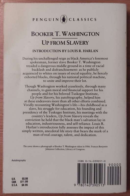 Up From Slavery By Booker T. Washington