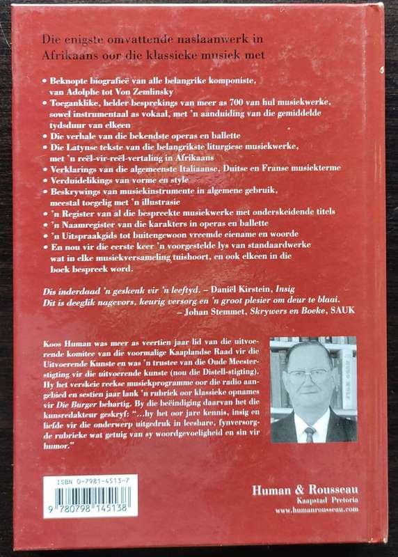 Die A tot Z van Klassieke Musiek by Koos Human