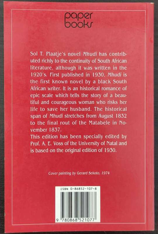 Mhudi by Sol T. Plaatje