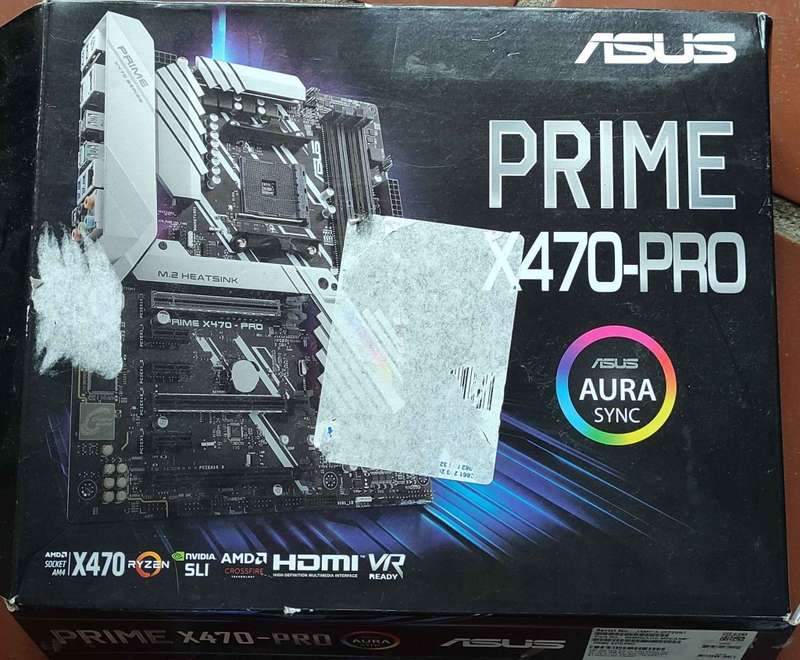 Asus Prime X470-Pro + Ryzen 5 2600X (Stock AMD Cooler) + KLEVV CRAS X RGB 16GB
