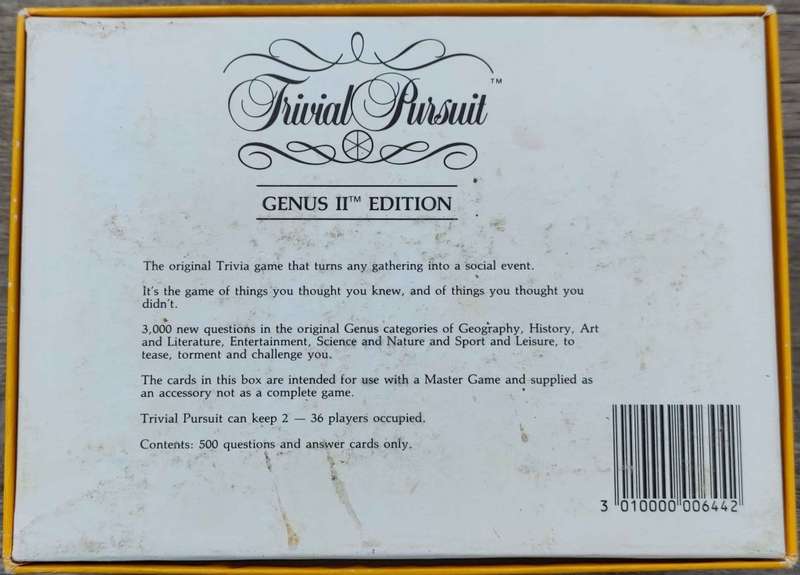 Trivial Pursuit - Genus II Edition