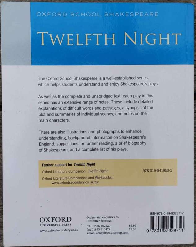 Twelfth Night : Oxford School Shakespeare