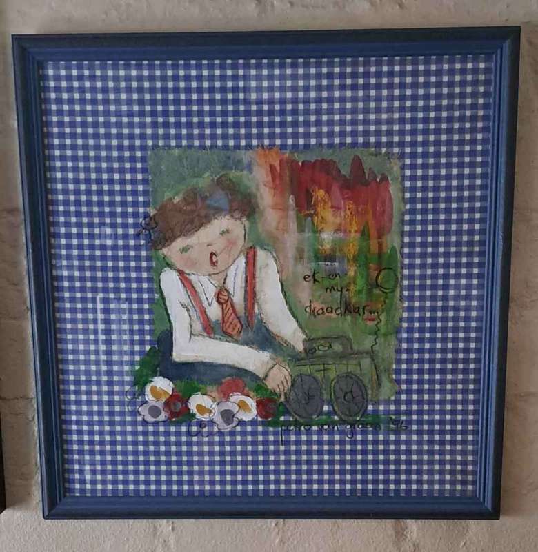 Set of 2 Original SA artist  Petro van Graan paintings (signed)