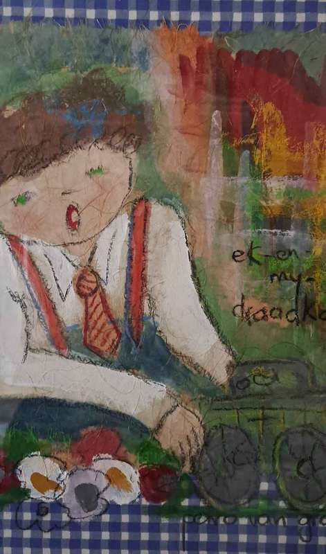 Set of 2 Original SA artist  Petro van Graan paintings (signed)