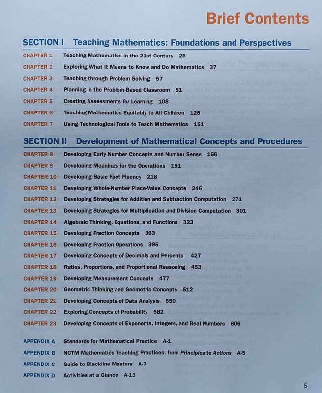Elementary and Middle School Mathematics - Teaching Developmentally - Ninth Edition