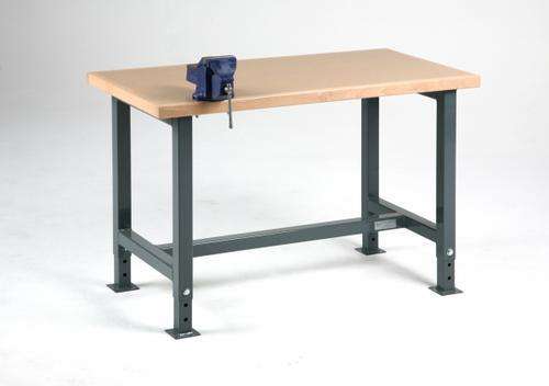 HEAVY DUTY ADJUSTABLE WORKBENCH WITH VICE