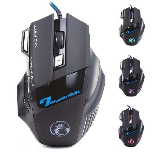 Professional Wired Gaming Mouse 7 Button 5500 DPI LED Optical USB Computer Mouse Gamer Mice X7