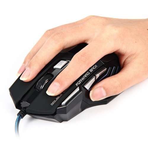 Professional Wired Gaming Mouse 7 Button 5500 DPI LED Optical USB Computer Mouse Gamer Mice X7